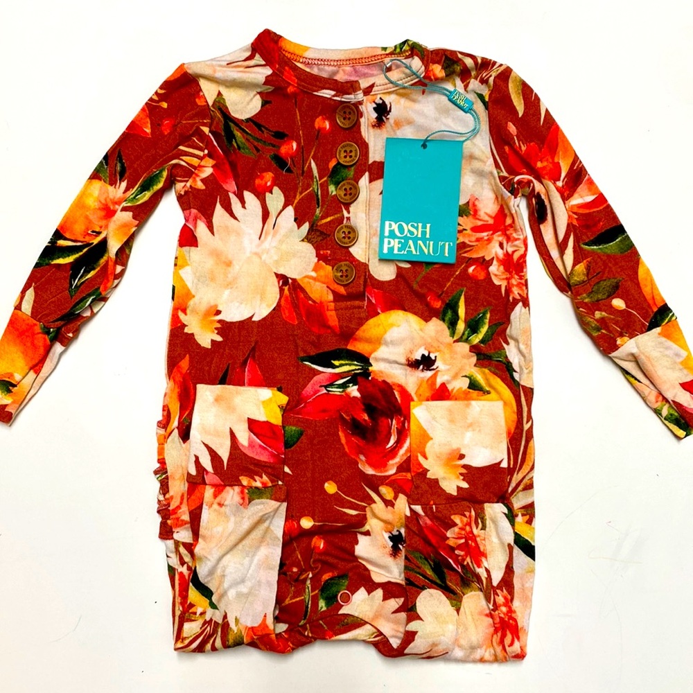Posh Peanut Leonora Fall Romper 12-18 mo